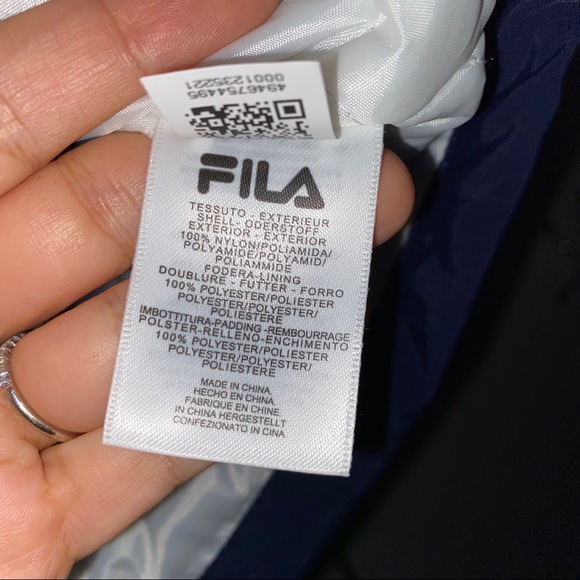 NWT Men’s Fila USA Riker Puffer Jacket Logo - Picture 8 of 8